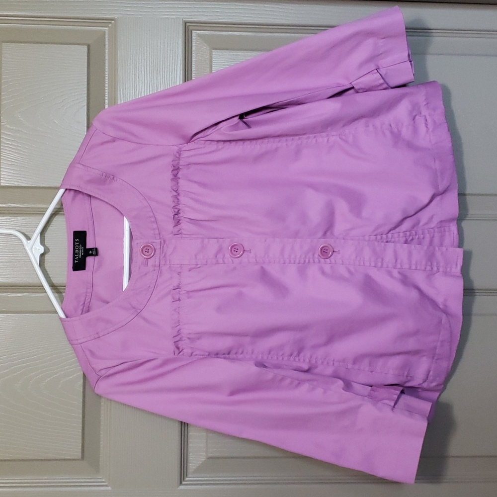 Talbot's petite lavender utility jacket size 8 petite